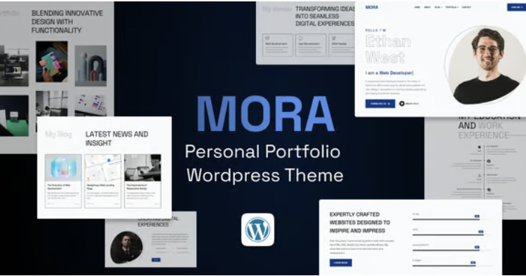 Mora - Personal Portfolio Wordpress Theme