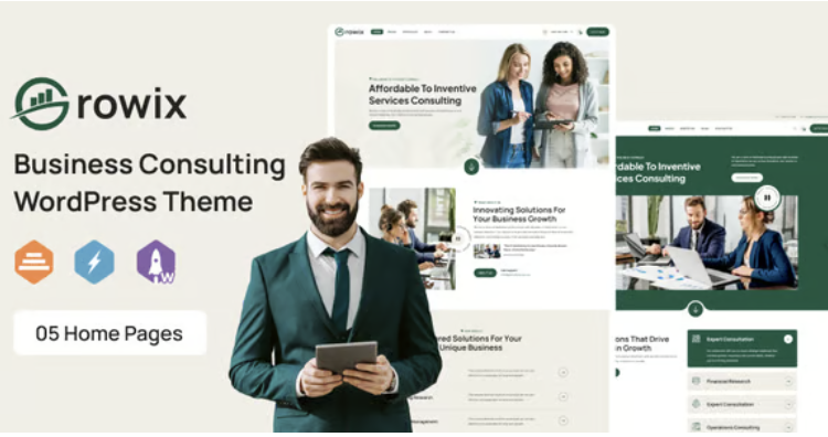 Growix – Business Consulting WordPress Theme