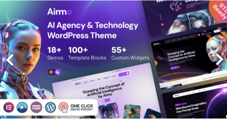 Aimo - AI Agency & Technology WordPress Theme