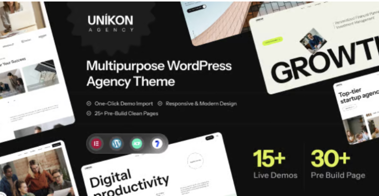 Unikon - Multipurpose Agency Elementor WordPress Theme
