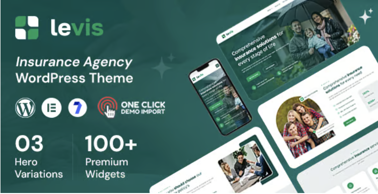 Levis - Insurance Company WordPress Theme