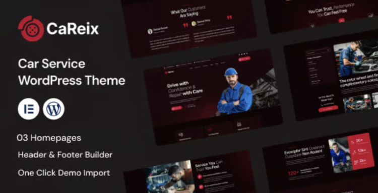 Careix - Car Service & Repair WordPress Theme