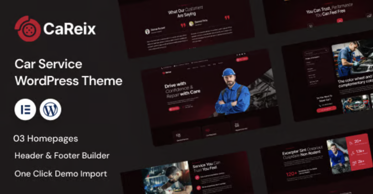 Careix - Car Service & Repair WordPress Theme