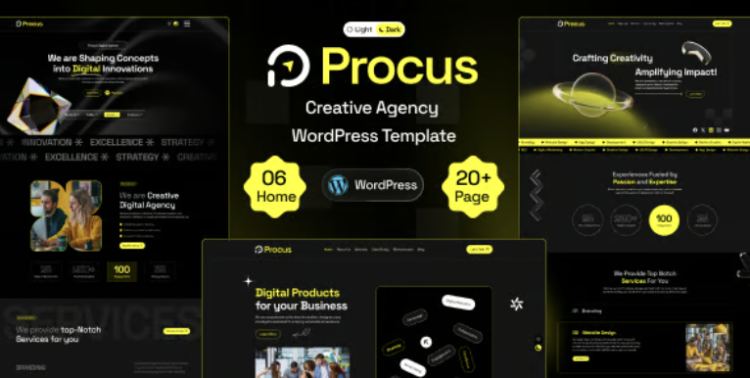 Procus - Modern Creative Digital Agency WordPress Theme