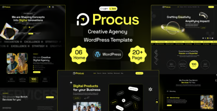Procus - Modern Creative Digital Agency WordPress Theme