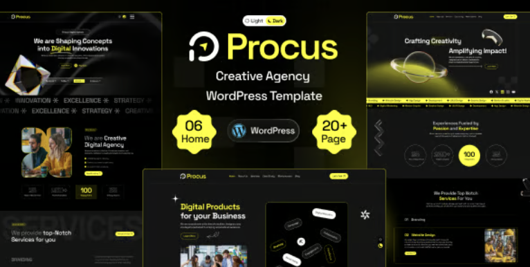 Procus - Modern Creative Digital Agency WordPress Theme