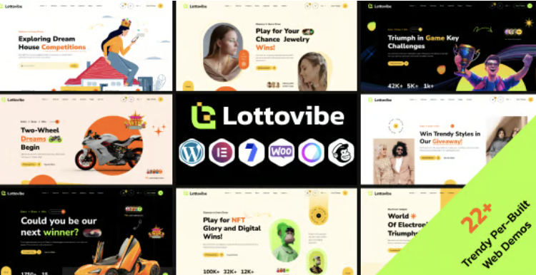 Lottovibe - Online Lotto & Lottery Giveaways WordPress Theme