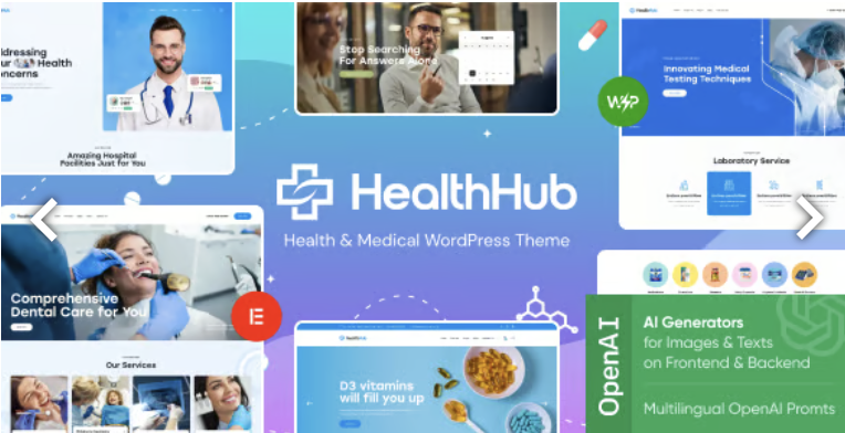 HealthHub - Health & Medical Doctor WordPress Theme