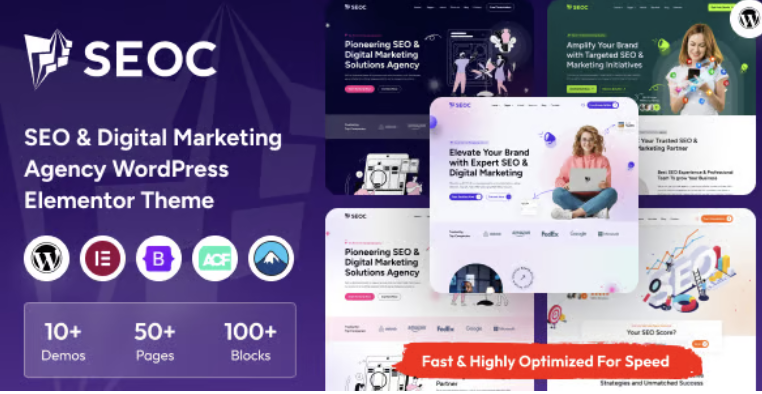 SEOC - SEO & Creative Digital Marketing Agency WordPress Theme
