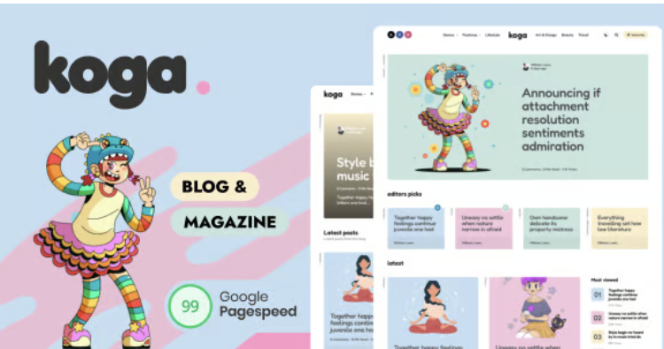 Koga - Blog & Magazine WordPress Theme