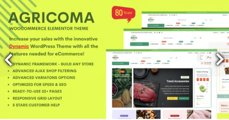 Agricoma - Organic Food Grocery Store WooCommerce Theme