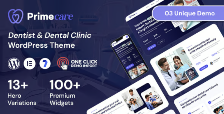Primecare - Dentist WordPress Theme