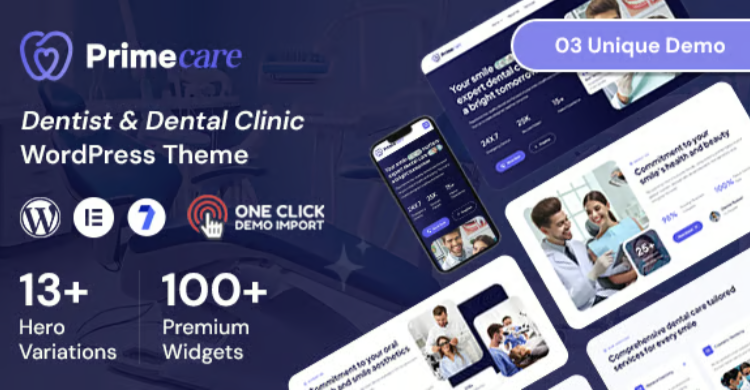 Primecare - Dentist WordPress Theme