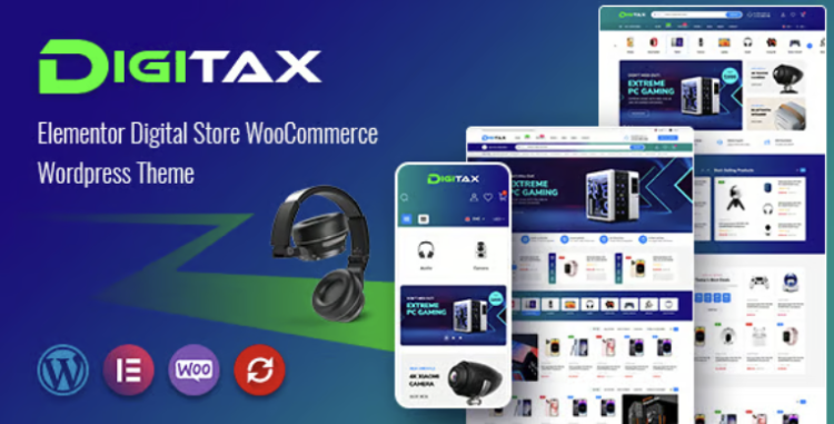 Digitax - Elementor Digital Store WooCommerce WordPress Theme