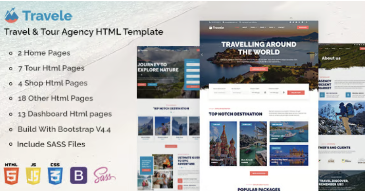 Travele – Travel & Tour Agency HTML Template