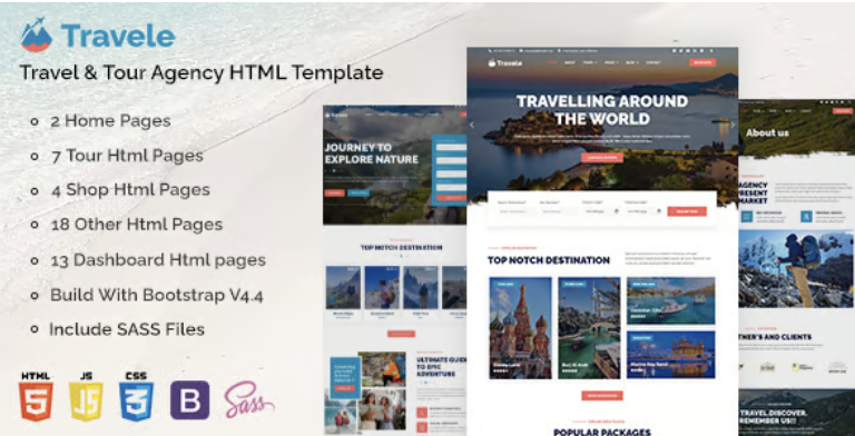 Travele – Travel & Tour Agency HTML Template 2 Travele – Travel & Tour Agency HTML Template