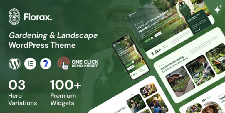Florax - Landscaping WordPress Theme