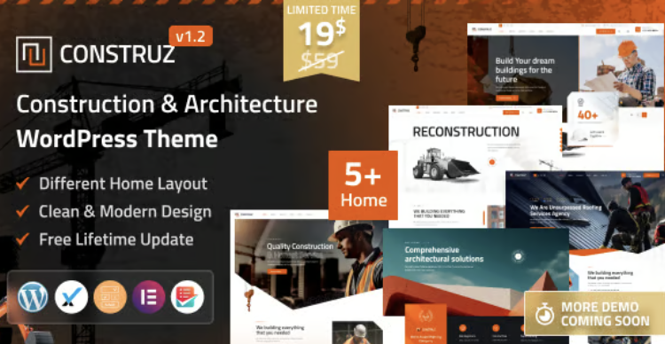 Construz - Construction & Architecture WordPress Theme