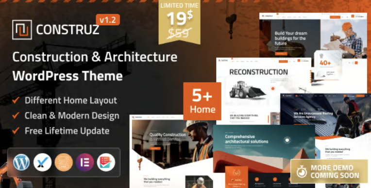 Construz - Construction & Architecture WordPress Theme
