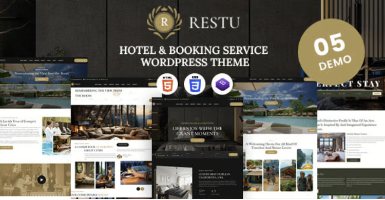Restu - Hotel & Resort Booking WordPress Theme