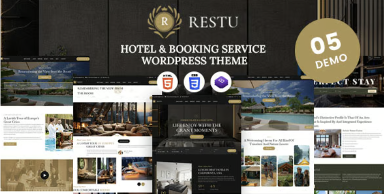 Restu - Hotel & Resort Booking WordPress Theme
