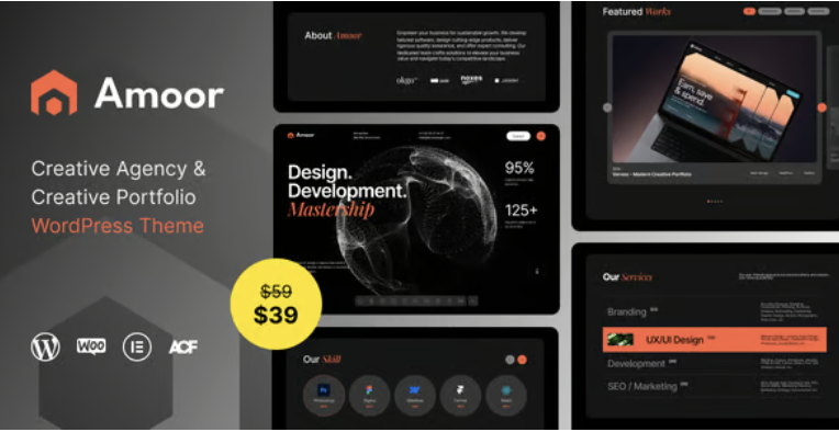 Amoor – Creative Agency & Portfolio WordPress Theme 2 Amoor – Creative Agency & Portfolio WordPress Theme