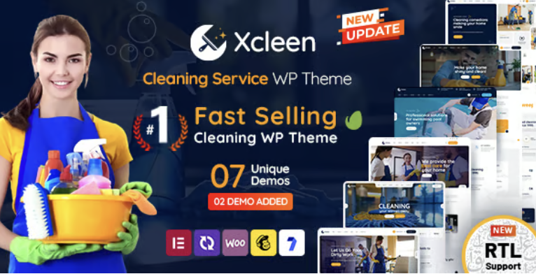 Xcleen - Cleaning Services WordPress Theme 2 Xcleen - Cleaning Services WordPress Theme