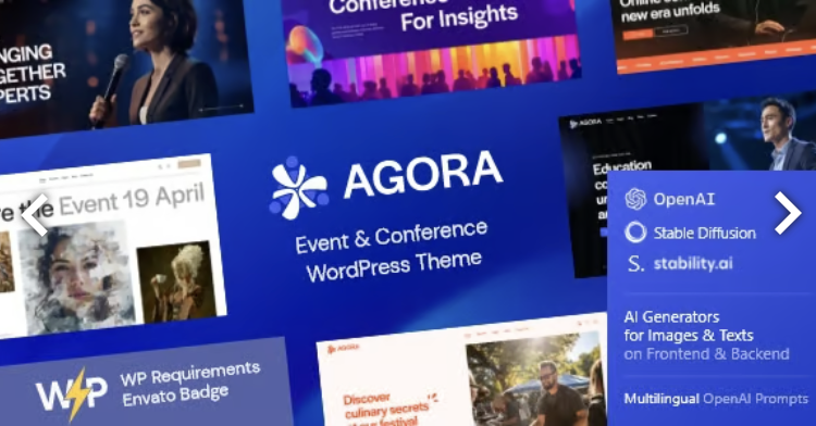 Agora — Event & Conference WordPress Theme