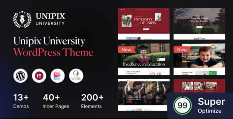 Unipix - University Education WordPress Theme + RTL
