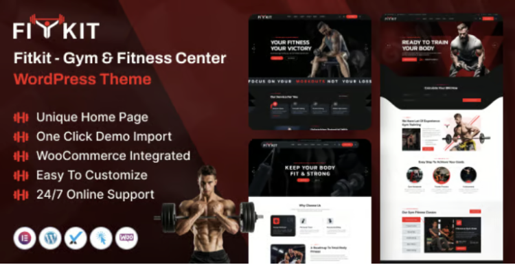 Fitkit - Gym and Fitness Center WordPress Theme