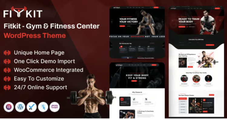 Fitkit - Gym and Fitness Center WordPress Theme