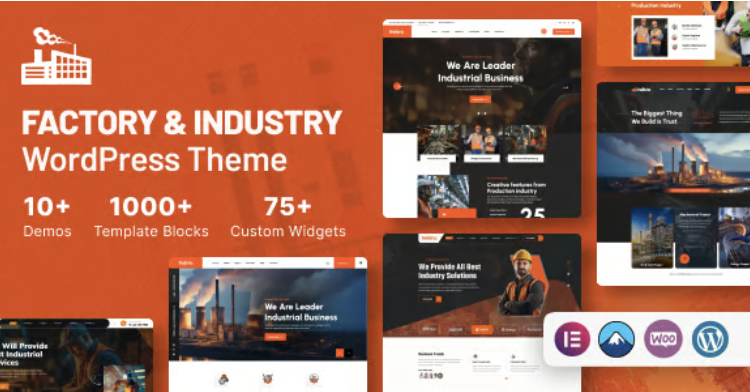 Indsro - Factory & Industry WordPress Theme