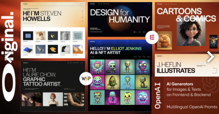 Original — Illustrator & Artist Portfolio WordPress Theme