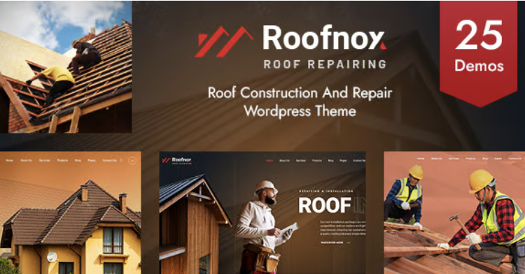 Roofnox - Roof Construction and Repair WordPress Theme