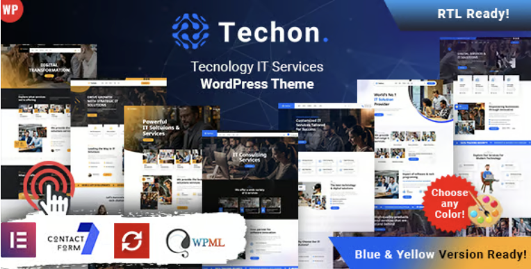 Techon - Technology IT Services WordPress Theme 2 Techon - Technology IT Services WordPress Theme