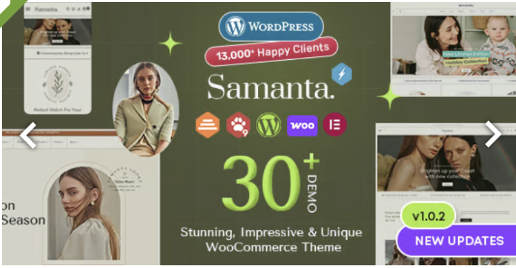 Samanta - Multipurpose WooCommerce WordPress Theme