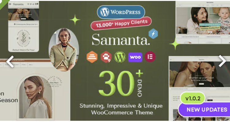 Samanta - Multipurpose WooCommerce WordPress Theme
