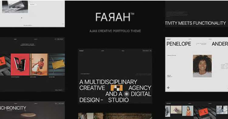 Farah - AJAX Creative Portfolio WordPress Theme