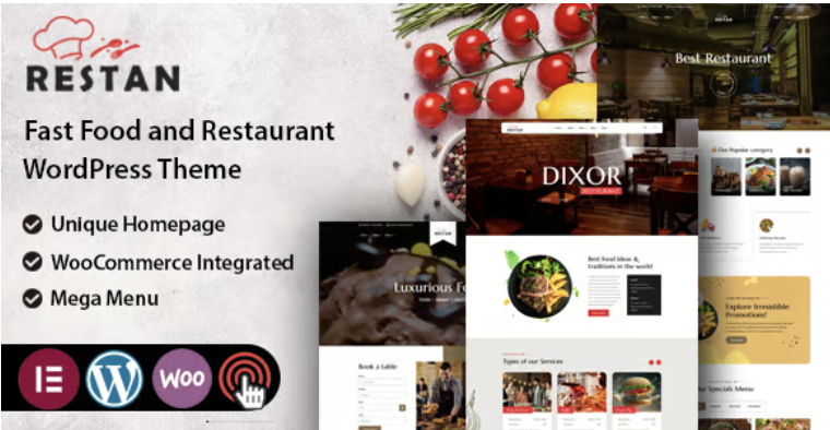 Restan - Restaurant WordPress Theme
