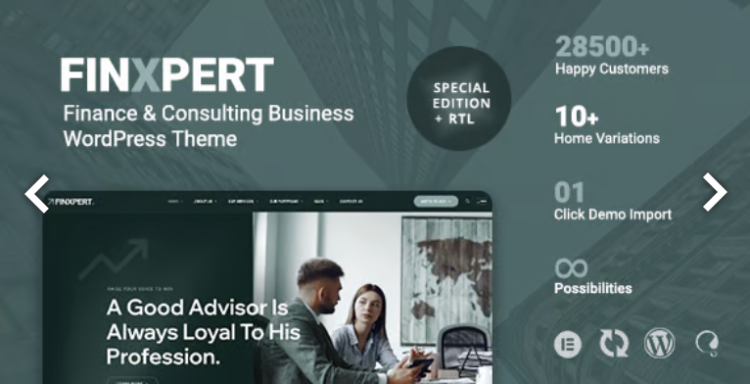 Finxpert - Finance & Consulting Business WordPress Theme