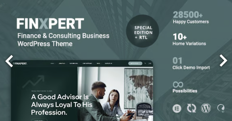 Finxpert - Finance & Consulting Business WordPress Theme