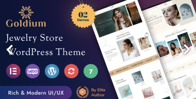 Goldium - Jewelry Store Woocommerce Theme 2 Goldium - Jewelry Store Woocommerce Theme
