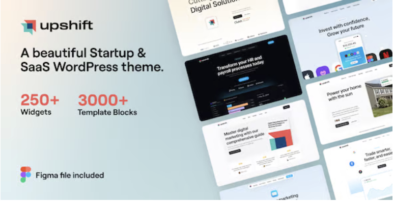 Upshift - Startup & SaaS WordPress Theme
