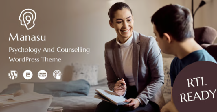 Manasu - Psychology and Counseling WordPress Theme