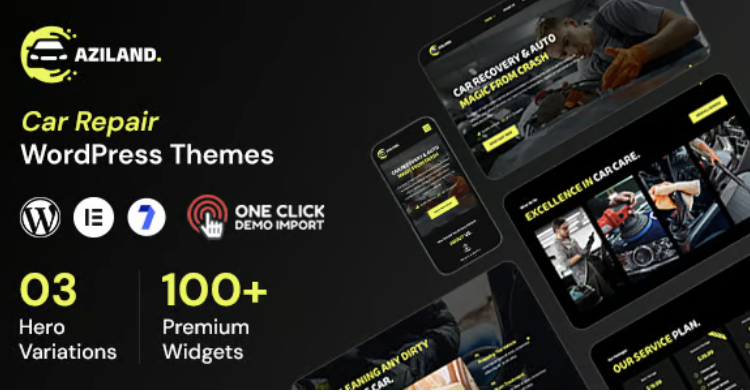 Aziland - Car Repair WordPress Themes