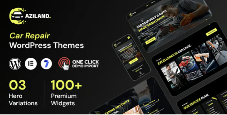 Aziland - Car Repair WordPress Themes

