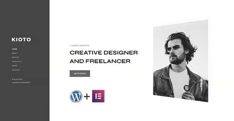 Kioto - CV / Resume / Personal / Portfolio WordPress Theme
