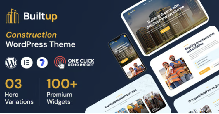 Builtup - Construction Company WordPress Theme