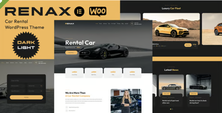 Renax - Car Rental Elementor WordPress Theme 2 Renax - Car Rental Elementor WordPress Theme