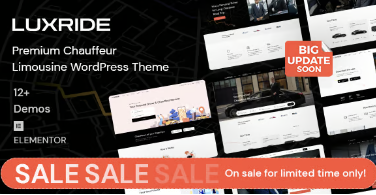 Luxride - Chauffeur Limousine Transport & Car Hire WordPress Theme